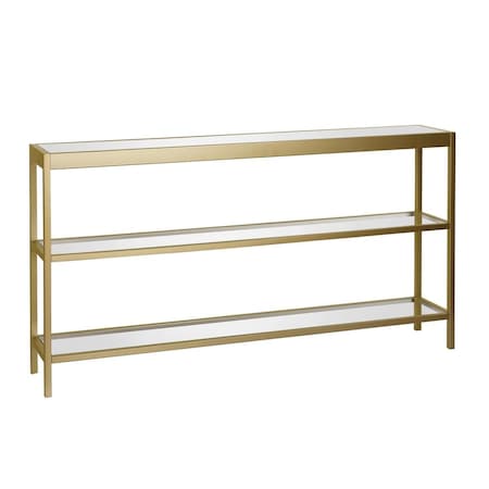Hudson & Canal Henn & Hart Alexis Brass Console Table - 29 x 55 x 10 in. AT0234